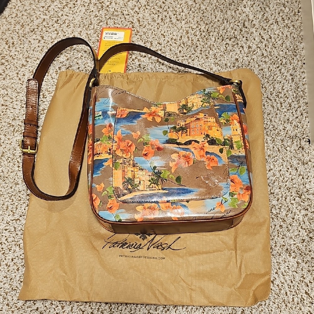 Patricia Nash Multicolor Floral Men's Messenger Bag